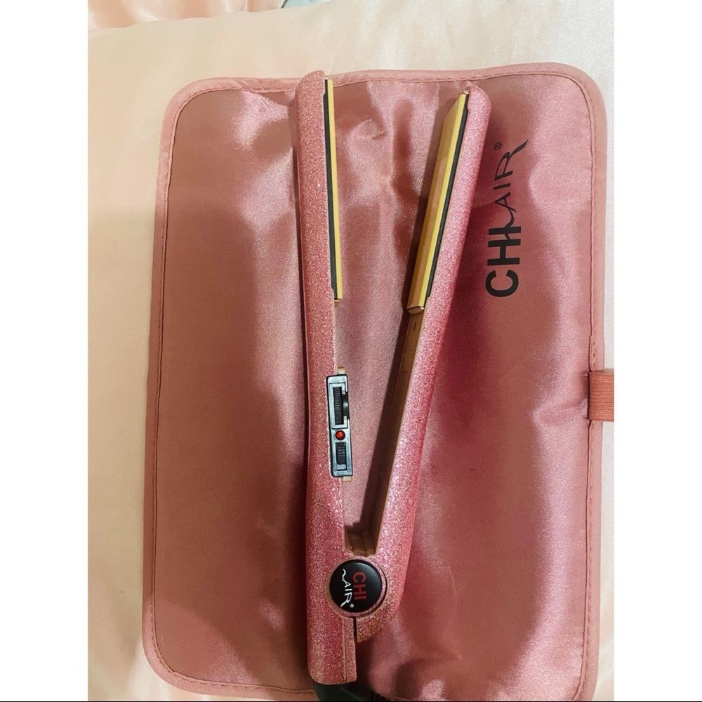 CHI Tourmaline Ceramic Flat Iron 1" - Glitter Rose
